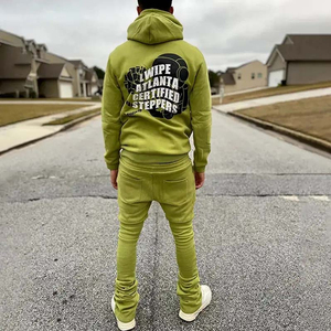 Premium Unisex Pantalones de chándal Sudadera con capucha Conjunto de chándal 3D personalizado para Puff Print Jogger de alta calidad para hombres para el invierno - Product Image 2