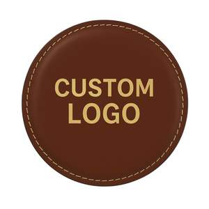 Posavasos de cuero PU personalizados al por mayor para bares y restaurantes - Product Image 1