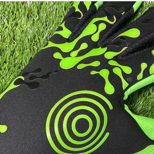 Gants de gardien de but de football en cuir antidérapants avec sangle de poignet réglable et fermeture éclair pour enfants - Product Image 6
