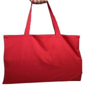 Sac à provisions extra-large 100% coton en toile réutilisable avec poches zippées Logo personnalisé Sac fourre-tout écologique vierge pour femmes - Product Image 3