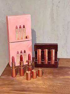 Combinaison de maquillage de haute qualité, rouge à lèvres de luxe, correcteur, fond de teint liquide, palette de fards à paupières, cadeau pour petite amie, Saint-Valentin - Product Image 3