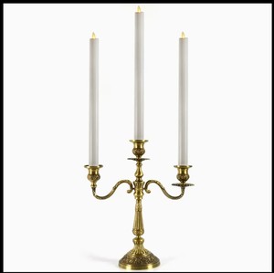 Candélabre en argent à trois bras de haute qualité pièce maîtresse de mariage en aluminium Durable pour le bureau à domicile et les décorations de Noël - Product Image 2