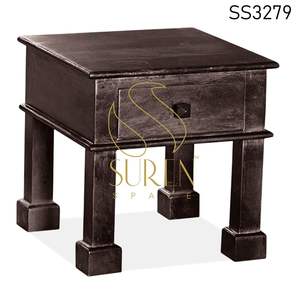 ลิ้นชักเดี่ยวไม้จริงสไตล์อินเดียสำหรับห้องนอนข้างเตียงเฟอร์นิเจอร์บ้านห้องนั่งเล่นห้องรับประทานอาหารห้องน้ำในโรงพยาบาล - Product Image 3