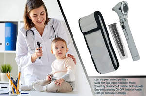 ชุดเครื่องมือตรวจหูแบบผ่าตัด Astrin ทนทาน พร้อมไฟ LED สว่าง สำหรับการผ่าตัดหู คอ จมูก คุณภาพเกรด A+ ได้รับการรับรองมาตรฐาน CE - Product Image 6