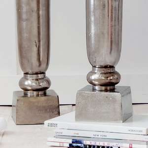 Florero de Metal para Decoraciones de Eventos de Boda Centro de Mesa Soporte de Flores Jarrón de Trompeta de Metal Chapado en Plata - Product Image 4