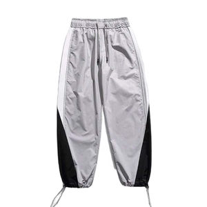 2025 vente en gros personnalisé léger veste de pluie hommes coupe-vent en Nylon coupe-vent pantalon cordon Style taille moyenne foncé - Product Image 2