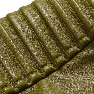 Vestes en cuir de la meilleure qualité pour hommes, veste à fermeture éclair, col montant, toutes les couleurs et tailles, vestes en cuir d'hiver pour hommes - Product Image 4