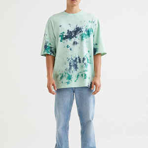 เสื้อยืดโอเวอร์ไซส์ผู้ชายผ้าฝ้ายธรรมดาเฮฟวีเวตสำหรับฤดูร้อน - Product Image 3