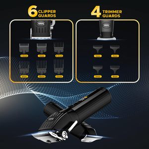 Kit de tondeuses à cheveux sans fil pour hommes avec écran LED, tondeuse à barbe sans fil pour enfants, kit de toilettage alimenté par batterie - Product Image 6