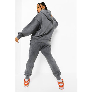 Chándal Deportivo Unisex Vintage de Algodón de Gran Tamaño para Hombre, Chándal Lavable con Ácido, Moda Personalizada, Terry Francés de Talla Grande 2, Invierno - Product Image 2