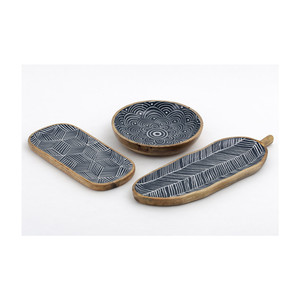 Meilleure qualité forme personnalisée en bois Dessert et dattes plateaux de service ustensiles de cuisine élégants plateaux à collation - Product Image 5