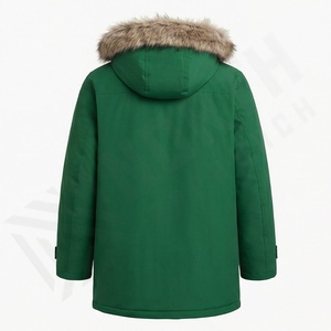 Veste parka de haute qualité pour homme, grande taille, imperméable, chaude pour l'hiver, coupe-vent, capuche réglable, épaisse, thermique, longue, vêtements d'extérieur - Product Image 2