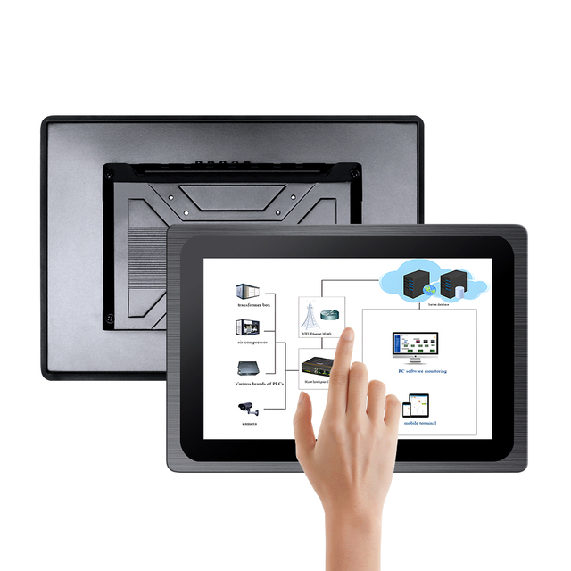 OEM 12.1 Inch 1280*800 16:10 Industrial Display VGA DP Hd-Mi HMI Capacitive/Resistive Touch Screen Industrial Panel PC Monitor