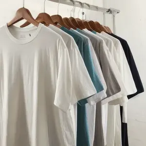 T-shirt en coton de première qualité avec logo personnalisé pour homme, impression personnalisée, 180g 200g 230 300g, coton uni, T-shirt surdimensionné pour homme - Product Image 1