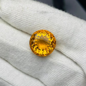 ซิทรินธรรมชาติ ขนาด 15 มม. ทรงกลม เจียระไนคุณภาพ AAA พร้อมประกายเงางามและสีสวยงาม เหมาะสำหรับการขัดและเจียระไน ใช้ได้กับเครื่องประดับทุกชนิด - Product Image 2