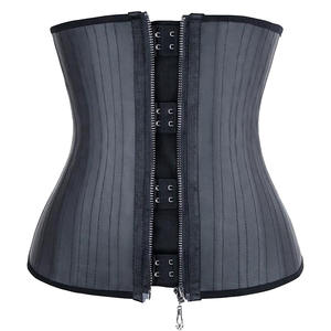 FancyShape Plus Size Waist Cincher Custom Logo 100% Latex Waist Trainer 25 Steel Bone Tummy Control Corset for Women - Product Image 1