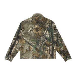 OEM Custom Logo Trendy Outdoor Unisex Canvas Zip-up Work <b>Jacket</b> 100% Cotton Realtree for Winter - Product Image 2