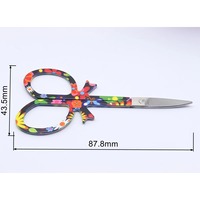 Ciseaux droits professionnels EasyNail en acier inoxydable, design aile de fleur, durables, pour manucure et pédicure