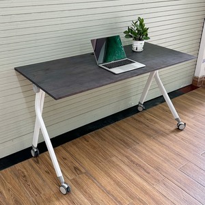 Burke HBMS013 1.4m Natural Wood Folding <b>Table</b> with Iron <b>Legs</b> <b>Foldable</b> Feature - Product Image 5