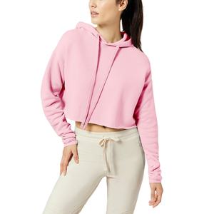2025 nouveau gros de haute qualité OEM Sublimation imprimé haut court sweats à capuche pour femmes pull hiver haut court sweats à capuche pour femmes - Product Image 3