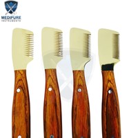 Couteau à dénuder à la main de marque privée | Rasoir de toilettage pour chiens personnalisé | Outils de toilettage OEM Pakistan Grossier fin Extra Fine Set