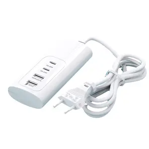 Aluminum Alloy 4 Port USB Hub with USB 3.0 Technology for Fast Data Transfer and PD Charging