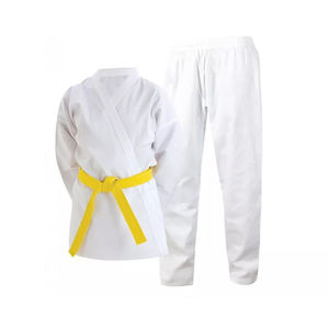 ชุดยูโด BJJ ผ้าโพลีเอสเตอร์ผสมฝ้าย ย้อมสีเรียบ สำหรับศิลปะการต่อสู้ MOQ ต่ำ ราคาถูกมาก - Product Image 5