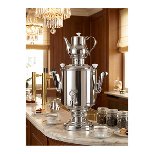 Katharina 15 Liter Professional <b>Tea</b> <b>Maker</b> 2300W Electric Samovar with Stainless Steel Automatic Shut-off and Lid for Parties - Product Image 1
