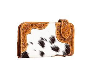 Premium Vintage Western Fashion Style véritable peau de vache à la main embrayages nouveau Style usiné portefeuilles avec fente pour carte de crédit - Product Image 2