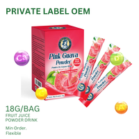Boisson Gazeuse en Gros / Marque Privée OEM - (20 Sachets/Boîte) Boisson en Poudre de Jus de Fruit Instantané Lyophilisé - Échantillon Gratuit
