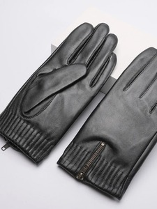 Guantes de cuero genuino para hombre - Product Image 3