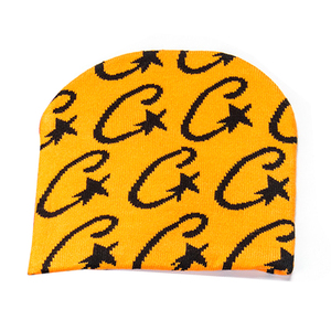 À la mode unisexe Hip-Hop hiver lettre motif Jacquard tricoté chapeau chaud personnalisable haute qualité adapté cadeau de noël - Product Image 1
