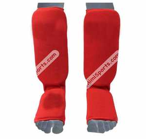 Shin & mu bàn chân đàn hồi màu đen miếng đệm ống chân Karate Muay Thai MMA UFC Taekwondo người lớn/trẻ em Kickboxing Shin và mu bàn chân miếng đệm - Product Image 6