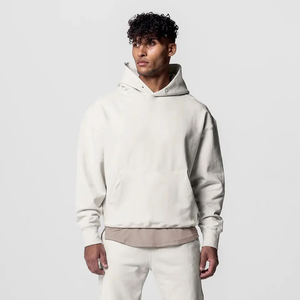 Sudadera con capucha y sudadera unisex de invierno personalizada de algodón liso de gran tamaño en blanco para hombres a granel de talla grande estilo de hombre - Product Image 5