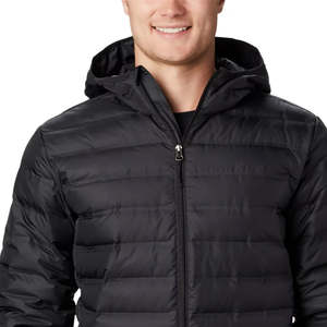 Veste en duvet personnalisée légère hiver hommes chaud à capuche veste en duvet de canard fermeture éclair veste en duvet manteau - Product Image 3