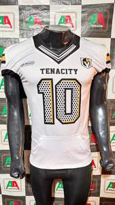 Pantalones personalizables de talla grande de fútbol americano, pantalones cortos de sublimación elásticos transpirables con bordado, imagen real, producto OEM - Product Image 5