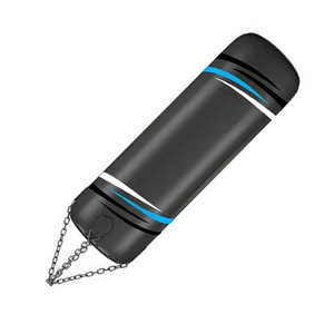 Sac de frappe lourd en cuir véritable pour fitness et boxe, rempli de sable - Product Image 2