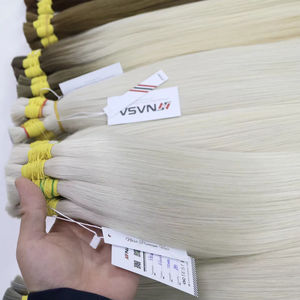 Extensions de cheveux en vrac de qualité de luxe Cheveux vietnamiens Double noyade 100 grammes Couleurs claires 28 pouces - Product Image 1