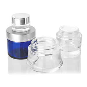 Oferta Especial: Tarro de Vidrio Azul Claro de 20g, 30g, 50g y 100g para Crema Facial y Bálsamo Limpiador <span class=keywords><strong>Desmaquillante</strong></span> - Product Image 4
