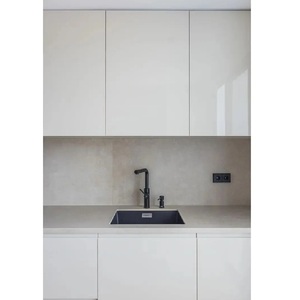 Armarios de cocina modernos de alta calidad con revestimiento de puerta acrílico brillante Panel de madera MDF de varios tamaños para mascotas para renovaciones de cocina - Product Image 4