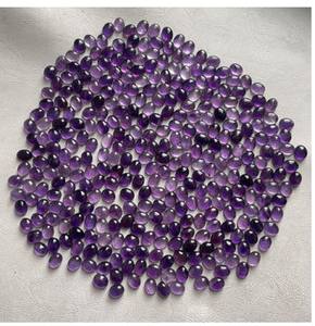 Piedras preciosas sueltas con forma de luna de 3mm de corte ovalado de amatista púrpura de alta calidad - Product Image 2