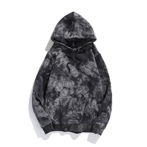 เสื้อสเวตเตอร์แบบสวมหัวมัดย้อมชุดเสื้อมีฮู้ดแนวสตรีทพร้อมพิมพ์โลโก้ผ้าคอตตอน100% XS มีฮู้ดสำหรับฤดูหนาว - Product Image 2