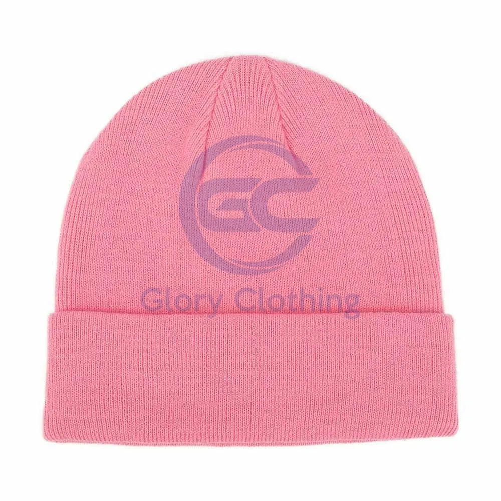Topi kupluk dewasa penjualan laris 2024 topi layanan OEM Jalan Musim Dingin harga grosir warna Pink topi musim dingin