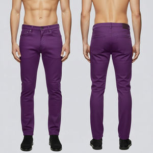 Winter Wear <b>Men's</b> Lightweight Canvas <b>Leather</b> Pants Button Fly New Trending Wholesale Custom Streetwear <b>Trousers</b> - Product Image 4