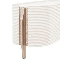 Centre de divertissement rétro bohème |   Armoire de rangement en bois courbé unique pour la décoration du salon
