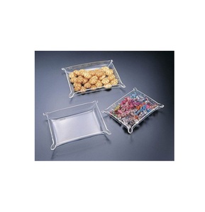 Lot de 3 plateaux de service en acrylique design vintage plateau en acrylique de grande qualité pour la maison hôtel restaurant vaisselle plateau en acrylique - Product Image 6