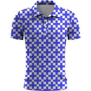 Polos pour hommes de haute qualité à la mode et décontracté à manches courtes respirant grande taille avec design vierge et motif de logo uni - Product Image 6