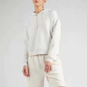 Sudadera con capucha de peso pesado de gran tamaño de alta calidad personalizada para mujer Sudadera con capucha deportiva informal bordado con estampado de algodón 100% para mujer - Product Image 1