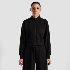 Ensemble de survêtement pour femmes, veste à fermeture éclair d'hiver, jogging 100% coton, taille plus, long, pour la salle de sport, la course à pied, survêtement contrasté respirant - Product Image 6