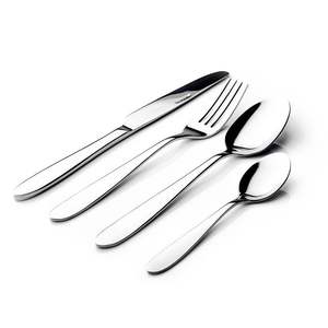 Juego de cubiertos de diseño simple y elegante con mango Premium Juego de cubiertos de acero inoxidable con espejo de calidad alimentaria para el hogar - Product Image 4